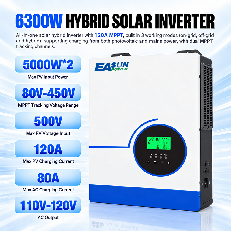 EASUN POWER – hybrydowy falown – Grid Tie Inverter Limiter 2000W recenzja i cena