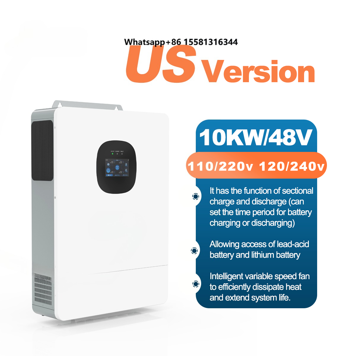 UNC 10KW 10KVA 110V/220V 51.2V – Split Phase Inverter 10Kw 110V 220V recenzja i cena