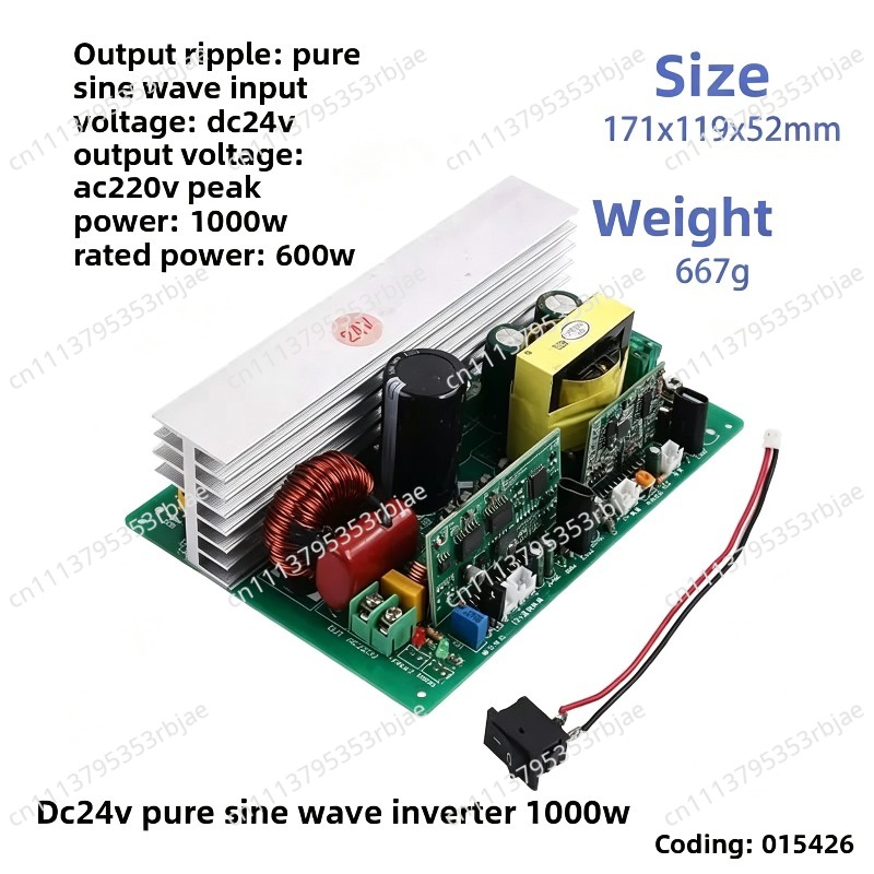 Płytka główna inwertera sinuso – Pure Sine Wave Inverter Board 24V 48V recenzja i cena