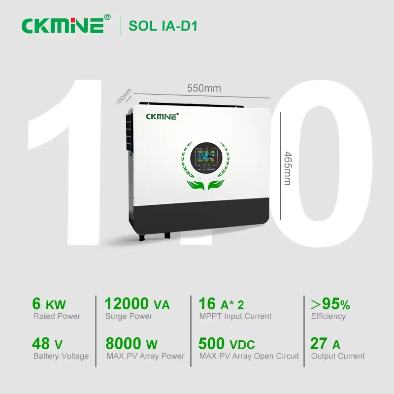 Gorąca sprzedaż hurtowa: dwuka – Off Grid Solar Inverter 48V 6000W recenzja i cena