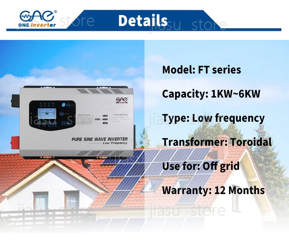 6kW Solarny Inwerter UPS 6000W – Off Grid Solar Inverter 48V 6000W recenzja i cena